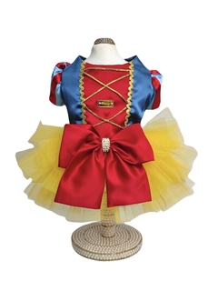 Fantasia Pet - Vestido Branca de Neve para cachorro e gato