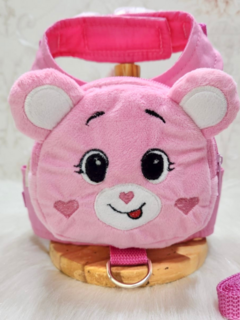 Peitoral Mochila Ursinhos Amorosos Rosa para cachorro e gato - comprar online