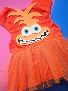 Fantasia Pet - Vestido Ansiedade Divertidamente para cachorro e gato - Estilo de Vida Pet