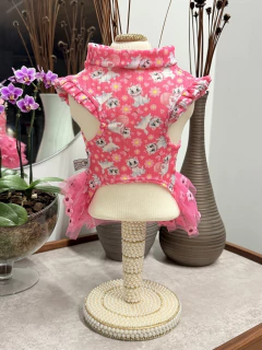 Regatinha Gatinha Marie com Tutu para cachorro e gato - Estilo de Vida Pet