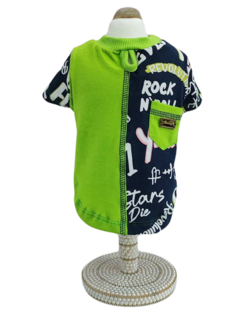 Camiseta Verde Rock para cachorro e gato na internet
