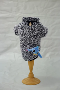 Casaco Pelúcia Teddy Marinho Stitch para cachorro e gato - loja online