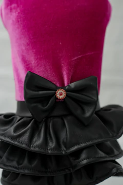 Vestido Pink Mini Saia Couro para cachorro e gato na internet