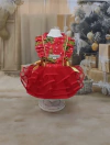 Vestido Noite Feliz Árvore Natal para cachorro e gato