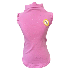 Camiseta Regatinha Rosa Brilhos para cachorro e gato - Estilo de Vida Pet