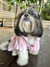 Roupão Rosa Bebê Forrado para cachorro e gato
