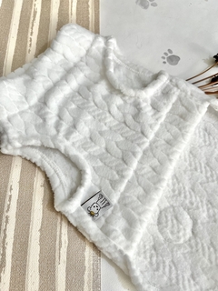 Colete de Inverno Soft Tricot Off White para cachorro e gato na internet