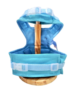 Peitoral Ohana Azul Stitch com Porta Cata Caca para cachorro - Estilo de Vida Pet