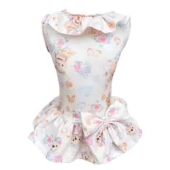 Vestido Laço Ursinho Love Rosa Bebê para cachorro e gato - loja online
