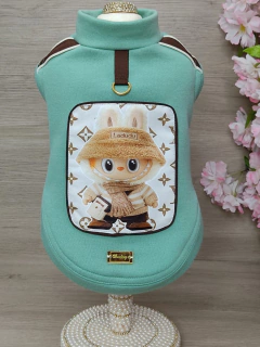 Moletom Labubu Verde para cachorro e gato na internet