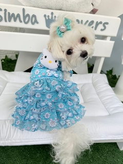 Regatinha Hello Kitty LV Tiffanny com Tutu para cachorro e gato