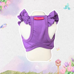Regatinha Cropped Lavanda Logos para cachorro e gato - Estilo de Vida Pet