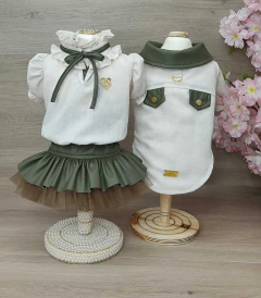 Blusa Cropped Love Linho Verde para cachorro e gato na internet