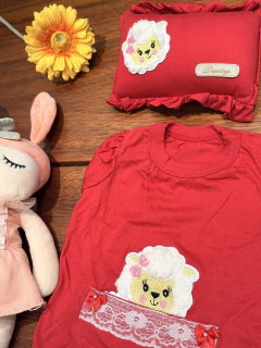 Pijama Pet - Camisola Ovelha Vermelha para cachorro e gato - comprar online