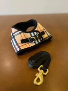 Peitoral Frontal Xadrez Malloo para cachorro e gato