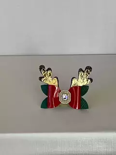 Laço Lonita Luxo Rena para cachorro e gato