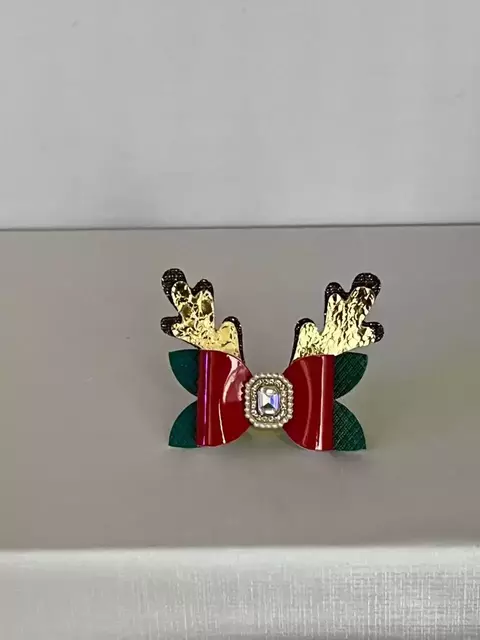 Laço Lonita Luxo Rena para cachorro e gato