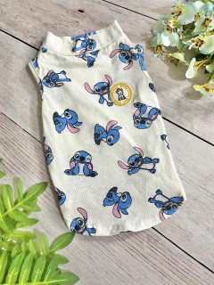 Camiseta Regatinha Stitch Off para cachorro e gato