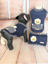 Pijama Pet - Regata Poá Azul Marinho para cachorro e gato