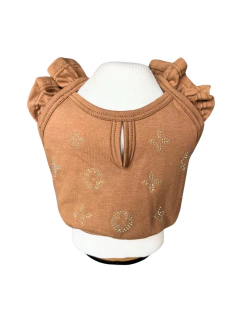 Regatinha Cropped Camel Logos para cachorro e gato