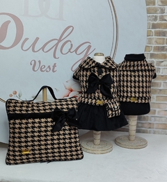 Manta Térmica Bolsa Tweed Caramelo Dudog Vest para cachorro e gato na internet