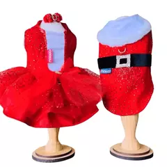 Vestido Anelise Natal Vermelho para cachorro e gato na internet
