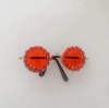 Óculos de Sol Redondo Com Strass Vermelho para cachorro e gato