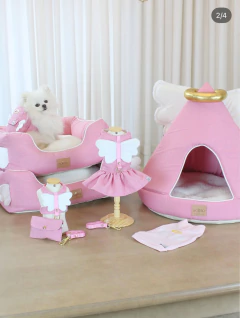 Cama Elegance Anjinho Azul para cachorro e gato - TAM M - comprar online