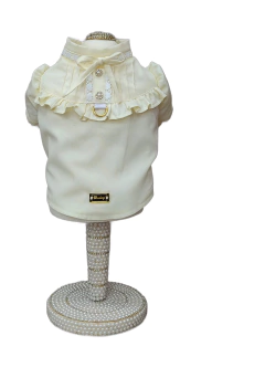 Blusa Renda Coração Amarela para cachorro e gato - comprar online