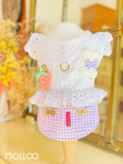 Vestido Laise Malloo para cachorro e gato - Tamanho:GG