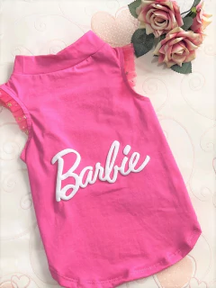 Camiseta Regatinha da Barbie Pink para cachorro e gato