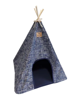 Cabaninha Gales Azul para cachorro e gato - loja online