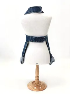 Jardineira Jeans Masculina para cachorro e gato - Estilo de Vida Pet