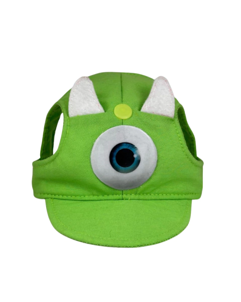 Boné Monstrinho Verde para cachorro