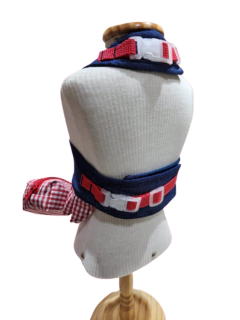 Peitoral Cereja com Porta Cata Caca para cachorro - comprar online