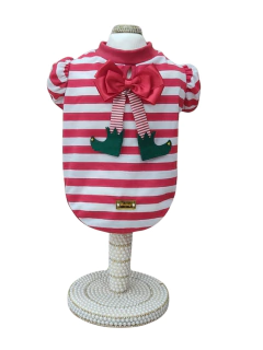 Baby Look Natal Encanto Elfa para cachorro e gato - Estilo de Vida Pet