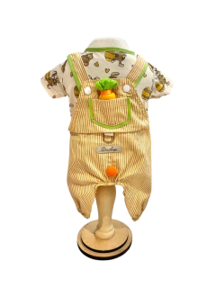 Macacão Páscoa Laranja e Verde para cachorro e gato - loja online