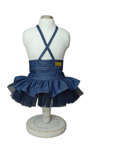 Saia Love Jeans para cachorro e gato - Estilo de Vida Pet