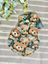 Boné Estampado Ursa Mel Flores