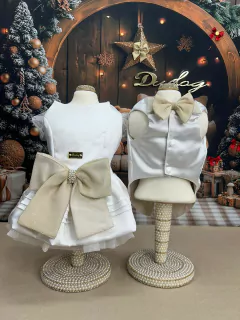 Vestido Ano Novo Lovely Branco para cachorro e gato - comprar online