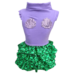 Regatinha Pequena Sereia com Tutu para cachorro e gato - Estilo de Vida Pet