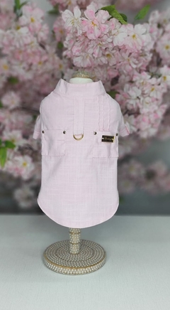 Camisa Candy Rosa para cachorro e gato