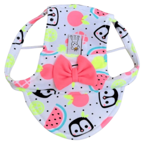 Boné Pinguim Frutinhas para cachorro e gato