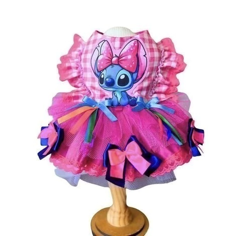 Vestido Junino Stitch para cachorro e gato