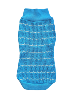 Blusa de Tricô Floquinho Azul para cachorro e gato - Estilo de Vida Pet
