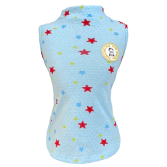 Camiseta Regatinha Azul Estrelas para cachorro e gato - Estilo de Vida Pet