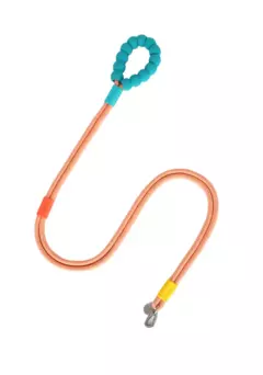 Guia Longa Bubble 2 em 1 para cachorro - Salmão - comprar online