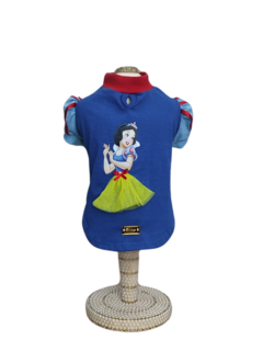 Baby Look Azul Branca de Neve para cachorro e gato na internet