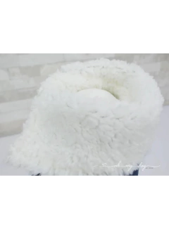 Imagem do Casaco Jeans Pelúcia Alpaca para cachorro e gato