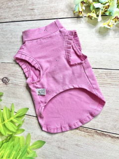 Camiseta Regatinha Rosa Brilhos para cachorro e gato na internet